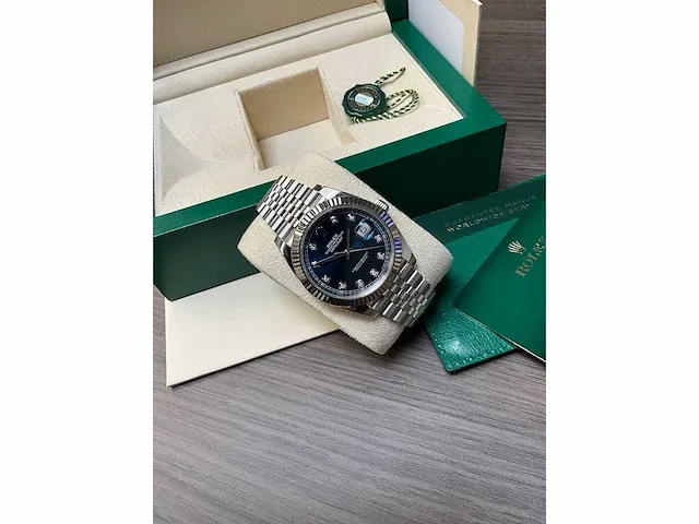 Rolex datejust ii blue diamond dial - afbeelding 6 van  8