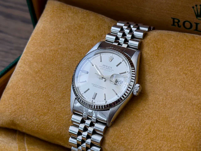 Rolex datejust oyster perpetual 36mm 16014 1979 silver dail - afbeelding 2 van  12