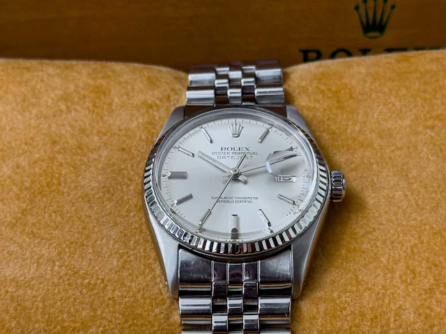 Rolex datejust oyster perpetual 36mm 16014 1979 silver dail - afbeelding 4 van  12