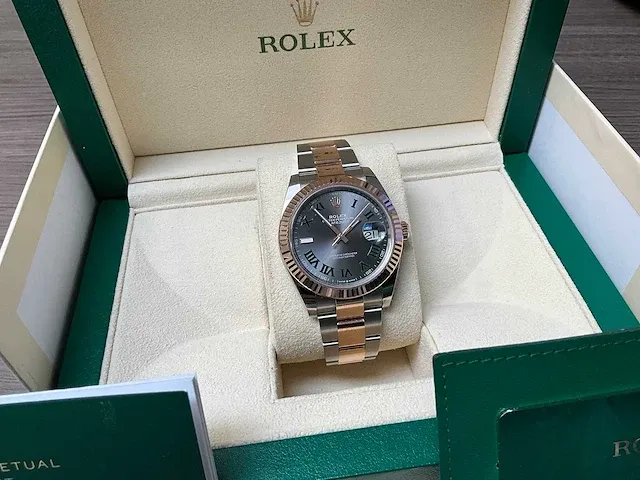 Rolex datejust "wimbledon" 126333 2021 - afbeelding 2 van  10