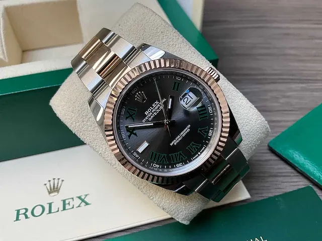 Rolex datejust "wimbledon" 126333 2021 - afbeelding 1 van  10