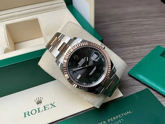 Rolex datejust "wimbledon" 126333 2021 - afbeelding 3 van  10