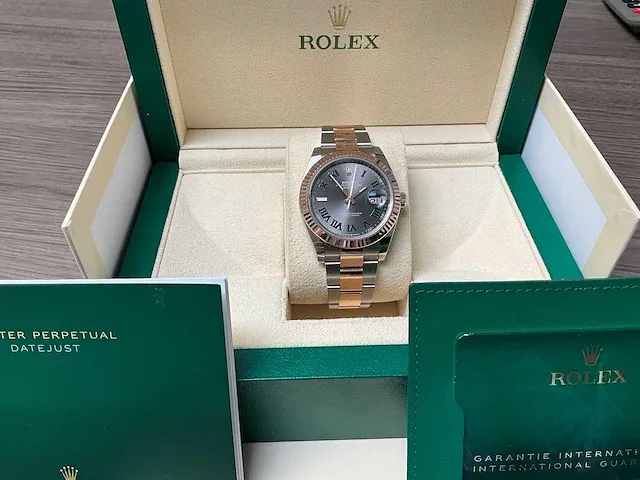 Rolex datejust "wimbledon" 126333 2021 - afbeelding 9 van  10