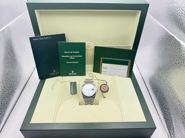 Rolex day-date platinum diamond dot | 12/2010 | full set - afbeelding 4 van  12