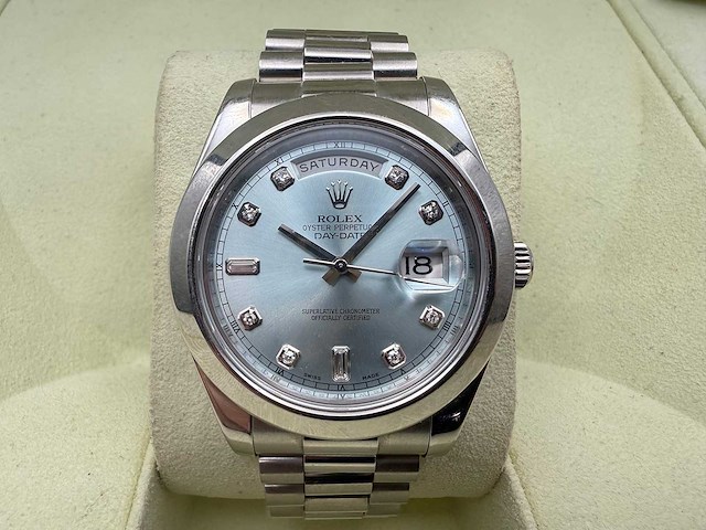 Rolex day-date platinum diamond dot | 12/2010 | full set - afbeelding 5 van  12