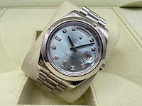 Rolex day-date platinum diamond dot | 12/2010 | full set - afbeelding 6 van  12