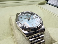 Rolex day-date platinum diamond dot | 12/2010 | full set - afbeelding 10 van  12