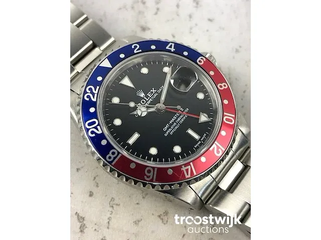 Rolex gmt master ii pepsi l-serie 16710 herenhorloge - afbeelding 3 van  10