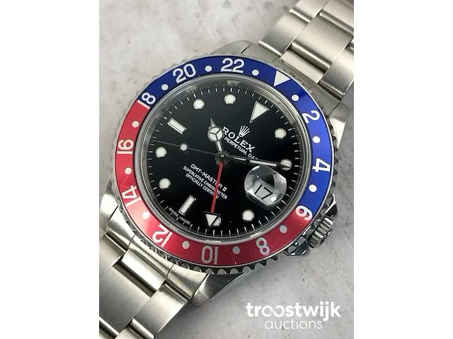 Rolex gmt master ii pepsi l-serie 16710 herenhorloge - afbeelding 4 van  10