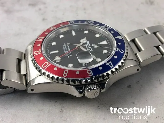 Rolex gmt master ii pepsi l-serie 16710 herenhorloge - afbeelding 5 van  10