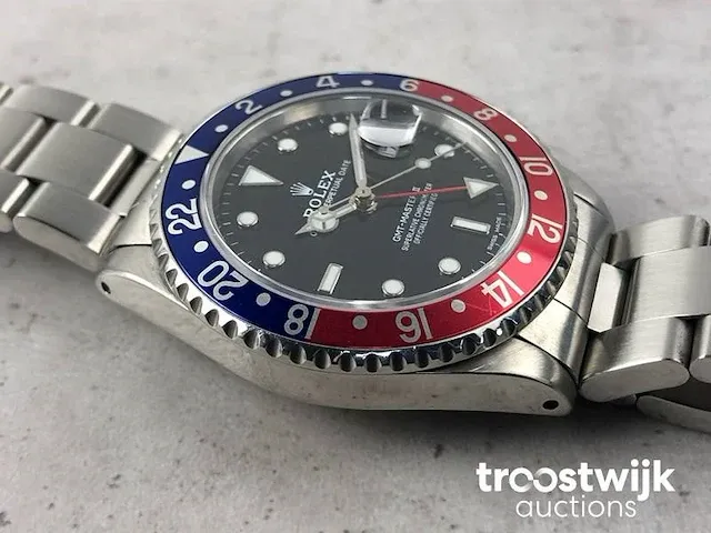 Rolex gmt master ii pepsi l-serie 16710 herenhorloge - afbeelding 6 van  10