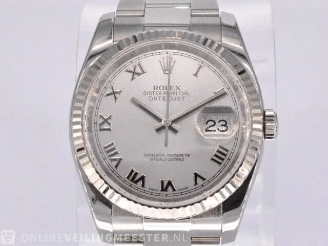 Rolex oyster perpetual datejust horloge - afbeelding 1 van  15