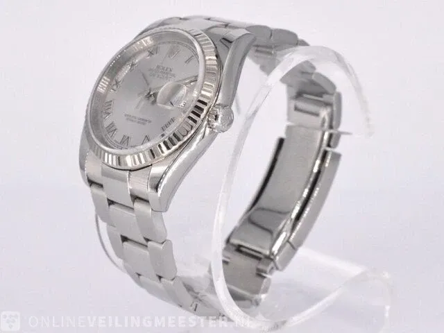 Rolex oyster perpetual datejust horloge - afbeelding 9 van  15