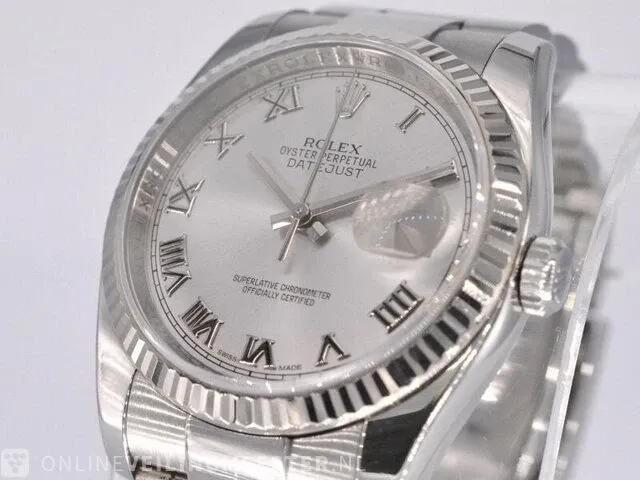 Rolex oyster perpetual datejust horloge - afbeelding 12 van  15