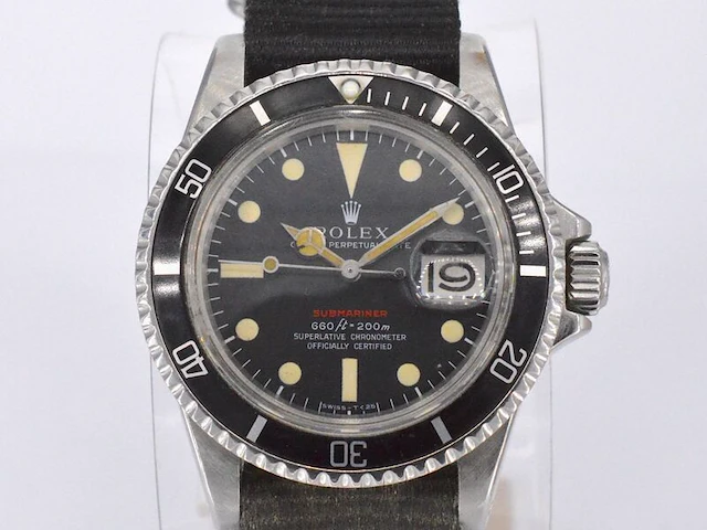 Rolex oyster perpetual submariner 'single red' - 1972 - afbeelding 1 van  12
