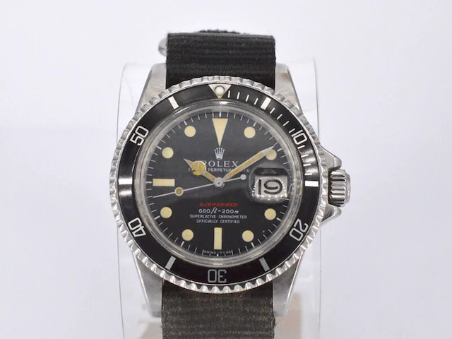Rolex oyster perpetual submariner 'single red' - 1972 - afbeelding 5 van  12