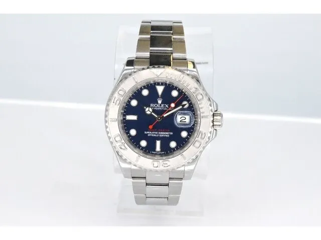 Rolex yacht-master 116622 platinum dial - afbeelding 3 van  8