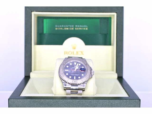 Rolex yacht-master 116622 platinum dial - afbeelding 2 van  9