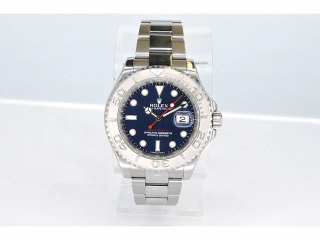 Rolex yacht-master 116622 platinum dial - afbeelding 3 van  9