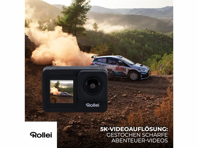 Rollei actioncam d6pro 5k-video, 2,2 ips-touchscreen, waterdichte behuizing tot 30 m, 6-assige beeldstabilisatie - afbeelding 2 van  5