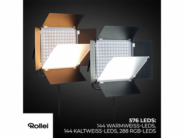 Rollei vibe panel 900 rgb pixel pro lichtpaneel - afbeelding 2 van  4