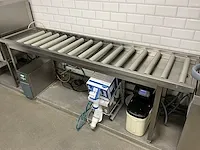 Rollenbaan korven-afvoertafel