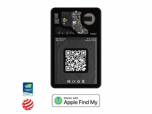 Rolling square wallet tracker & digital businesscard (7x) - afbeelding 1 van  2