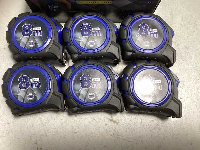 Rolmaat 8 meter professioneel (6x) - afbeelding 2 van  3