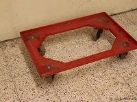 Rolplateaus v.v. zwenkwielen - 43x62x16cm - 10 stuks - afbeelding 2 van  3