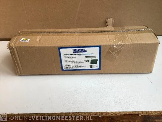 Rolzeil voor een aanhangwagen westfalia, 957587, zwart/chroom - afbeelding 2 van  3