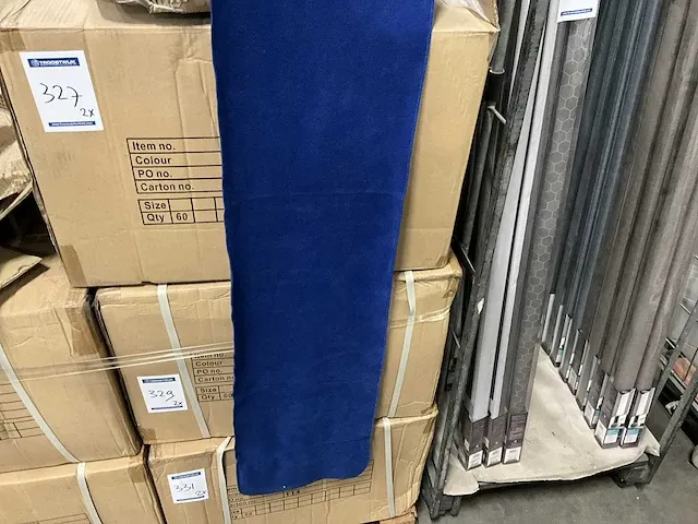 Rom88 royal blue fleece sjaal (120x) - afbeelding 1 van  2