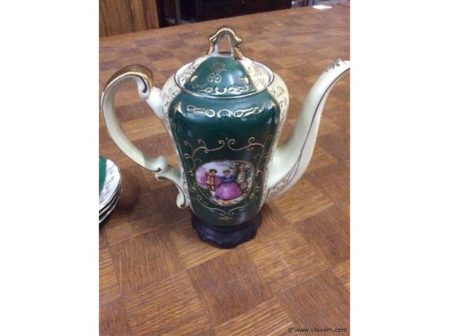 Romantisch koffiestel compleet - afbeelding 3 van  4