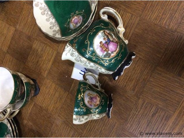 Romantisch koffiestel compleet - afbeelding 4 van  4