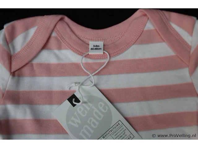 Rompertjes - 3-6mnd - roze - 4 verpakkingen á 5 stuks - afbeelding 2 van  2