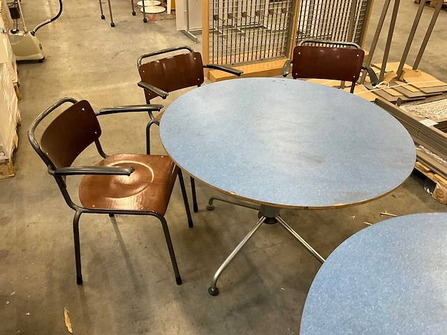 Rond kantinetafel (2x) - afbeelding 3 van  4