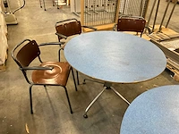 Rond kantinetafel (2x) - afbeelding 3 van  4
