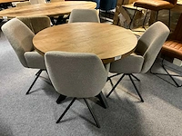 Ronde ø 100 cm eetkamertafel - afbeelding 1 van  9