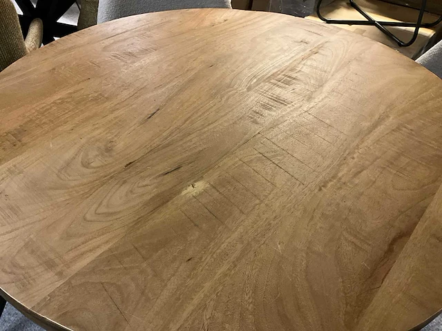 Ronde ø 100 cm eetkamertafel - afbeelding 2 van  9