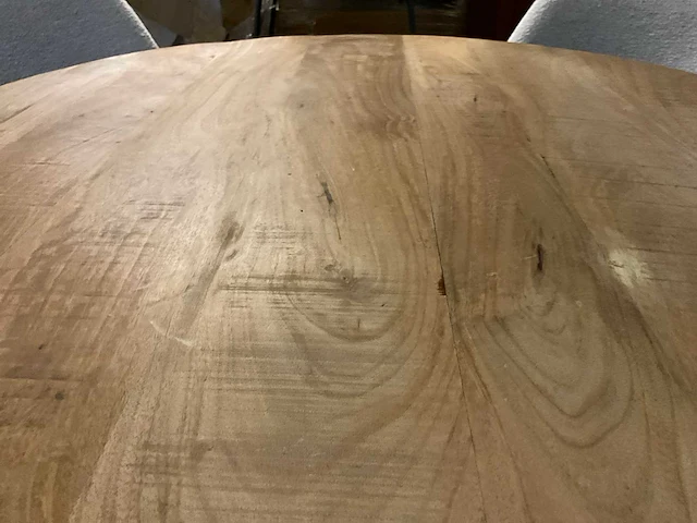 Ronde ø 100 cm eetkamertafel - afbeelding 3 van  9