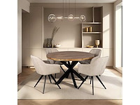 Ronde eettafel mango 100 cm - afbeelding 1 van  3