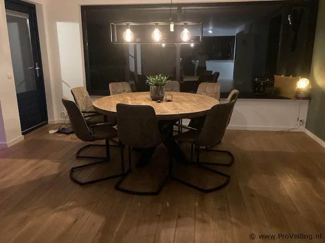 Ronde eettafel met matrix onderstel - ᴓ 150cm - afbeelding 2 van  2