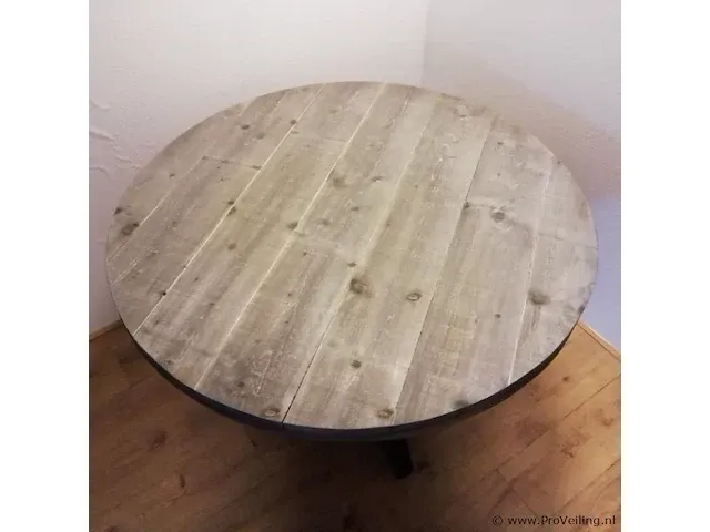 Ronde eettafel met matrix onderstel - ᴓ 150cm - afbeelding 3 van  3