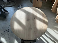 Ronde eikenhout tafelblad 1000x1000 (11x) - afbeelding 2 van  4