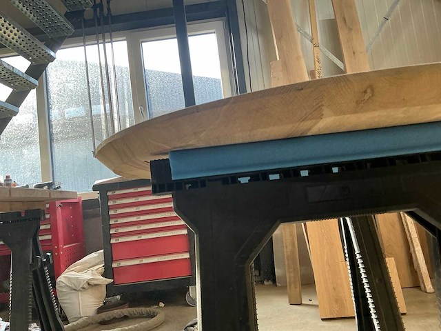 Ronde eikenhout tafelblad 1000x1000 (11x) - afbeelding 3 van  4