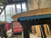 Ronde eikenhout tafelblad 1000x1000 (11x) - afbeelding 3 van  4