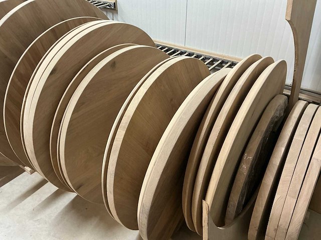 Ronde eikenhout tafelblad 1000x1000 (11x) - afbeelding 4 van  4