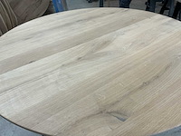 Ronde eikenhout tafelblad 1300x1300 (4x) - afbeelding 5 van  5
