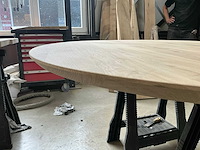 Ronde eikenhout tafelblad 1500x1500 (4x) - afbeelding 4 van  4