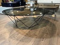 Ronde glazen salontafel - afbeelding 1 van  8
