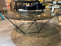 Ronde glazen salontafel - afbeelding 2 van  8